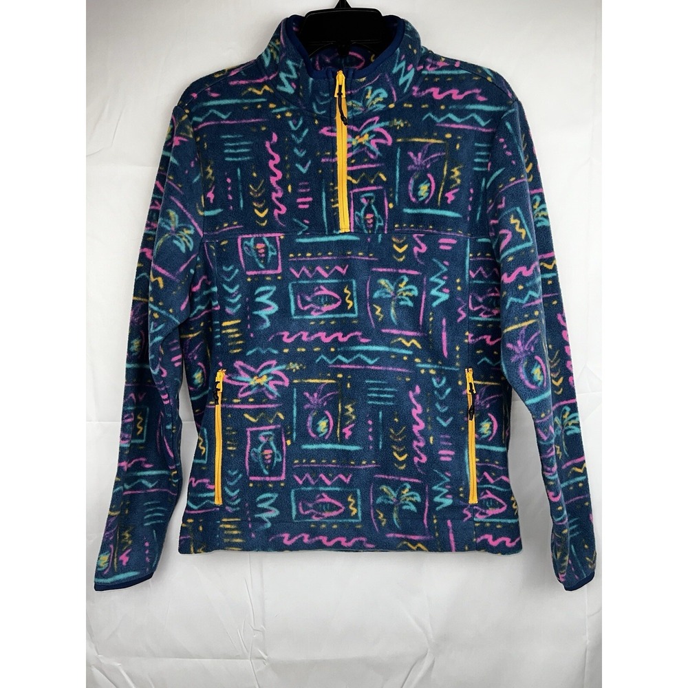 Men's Chubbies The Chilly Vibe 1/4 Zip Fleece Pullover Size Small